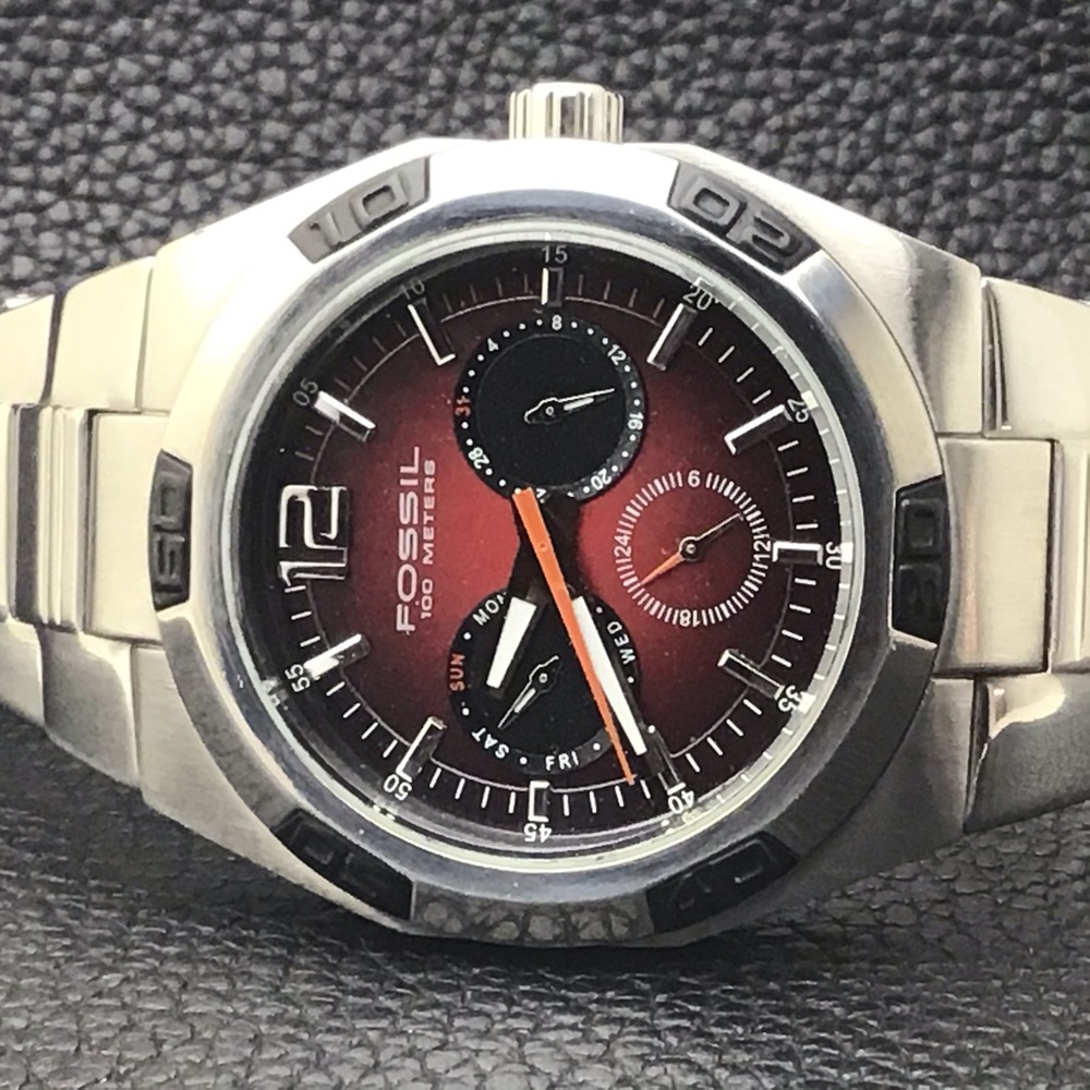 Rare Fossil Multifunction Watch - image 3
